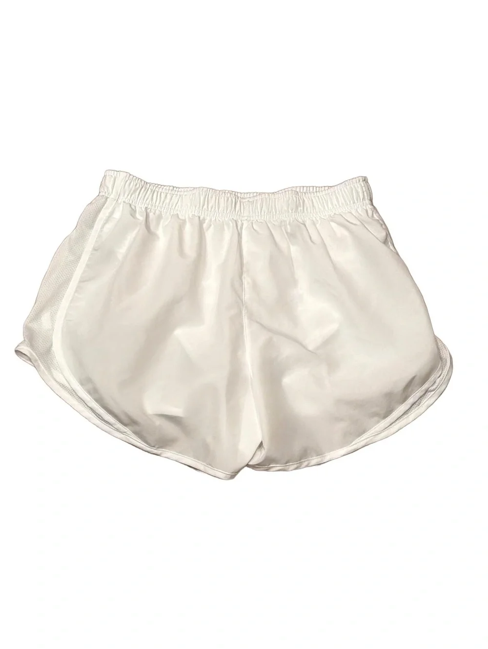 Nike Dri-FIT Athletic Shorts White Womens Medium Running Sports
